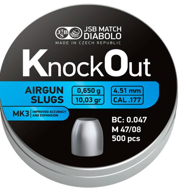 Cal 4.51 KNOCKOUT MK3 SLUGS10.02 GR (500)