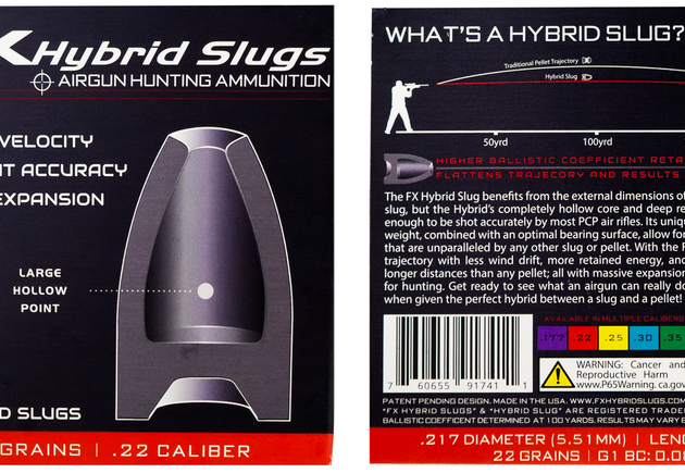 FX HYBRID SLUGS CAL 5.5 22GR (100)