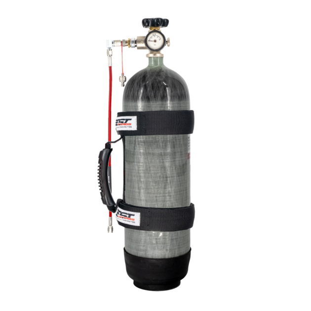 6.8 Ltr Carbon Fibre Airgun Charging Cylinder 300BAR full bling kit