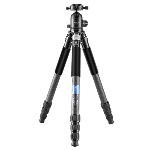 BEXIN RC334C Portable Carbon Fiber  Tripod + K44 Panoramic Ball Head